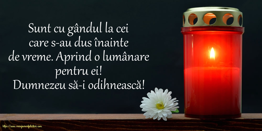 Dumnezeu să-i odihnească!