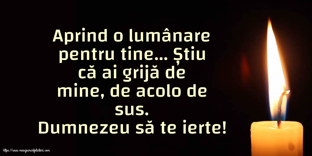 Comemorare Dumnezeu să te ierte!