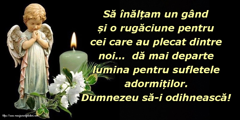 Comemorare Dumnezeu să-i odihnească!