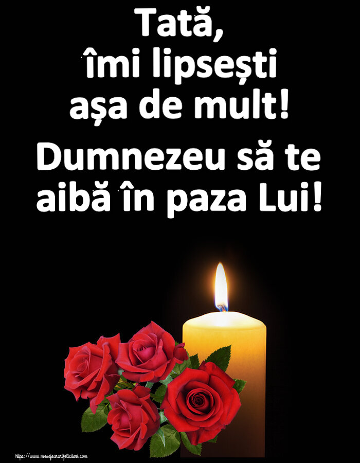 Comemorare Tată, îmi lipsești așa de mult! Dumnezeu să te aibă în paza Lui!