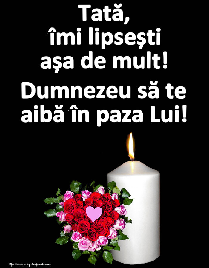 Comemorare Tată, îmi lipsești așa de mult! Dumnezeu să te aibă în paza Lui!