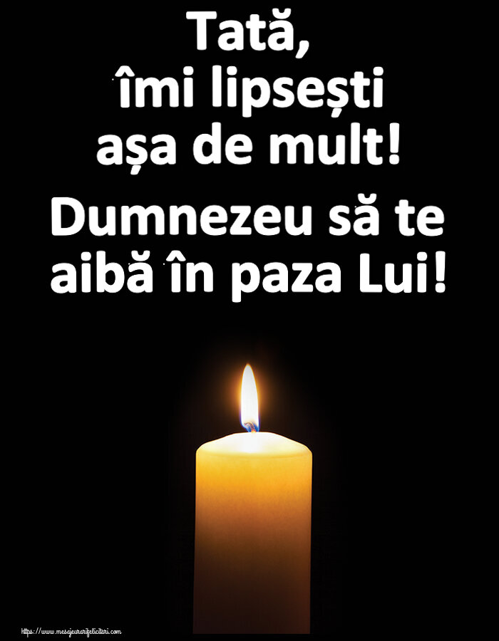 Comemorare Tată, îmi lipsești așa de mult! Dumnezeu să te aibă în paza Lui!