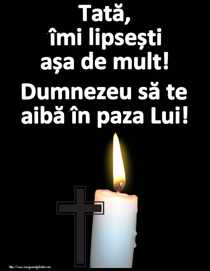 Comemorare Tată, îmi lipsești așa de mult! Dumnezeu să te aibă în paza Lui!