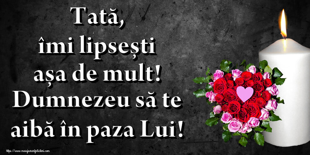 Comemorare Tată, îmi lipsești așa de mult! Dumnezeu să te aibă în paza Lui!