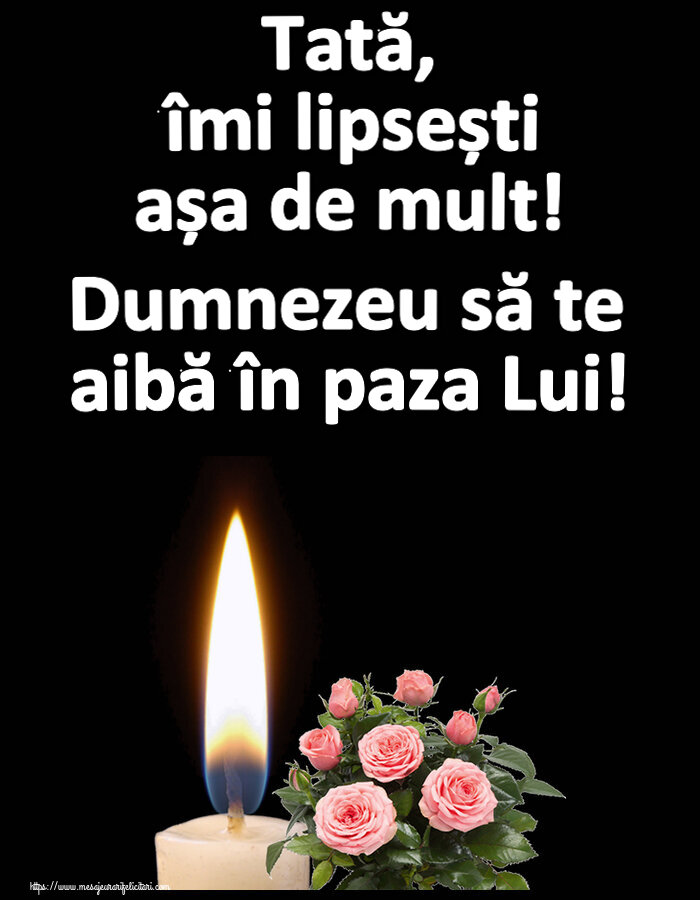 Comemorare Tată, îmi lipsești așa de mult! Dumnezeu să te aibă în paza Lui!