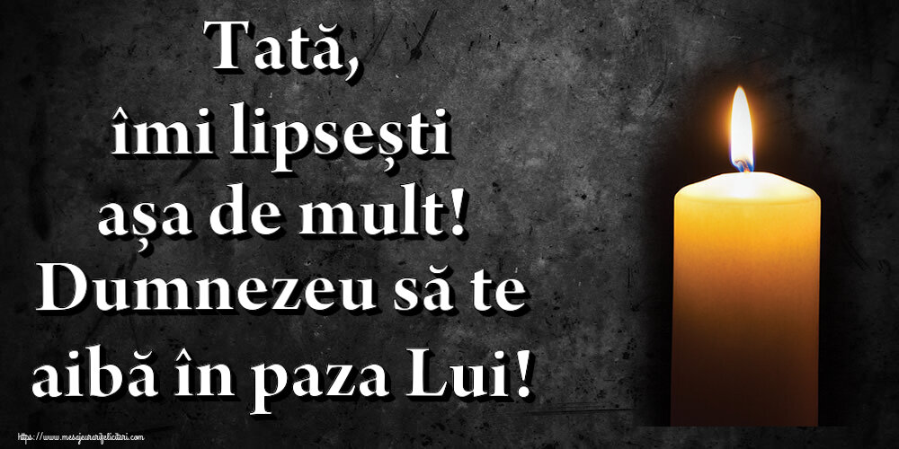 Comemorare Tată, îmi lipsești așa de mult! Dumnezeu să te aibă în paza Lui!