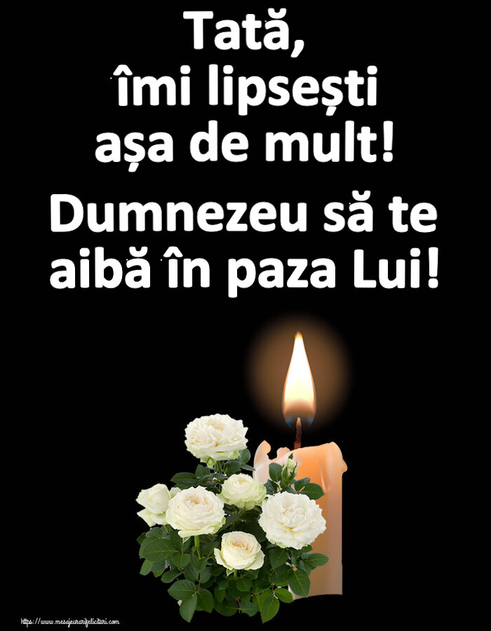 Comemorare Tată, îmi lipsești așa de mult! Dumnezeu să te aibă în paza Lui!