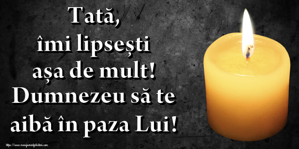 Comemorare Tată, îmi lipsești așa de mult! Dumnezeu să te aibă în paza Lui!