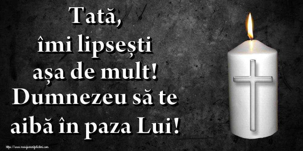 Comemorare Tată, îmi lipsești așa de mult! Dumnezeu să te aibă în paza Lui!