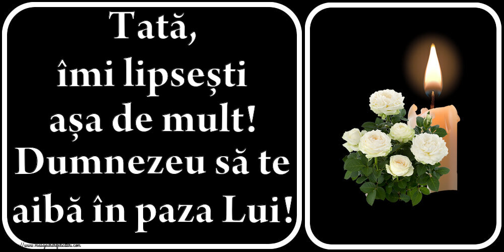Comemorare Tată, îmi lipsești așa de mult! Dumnezeu să te aibă în paza Lui!