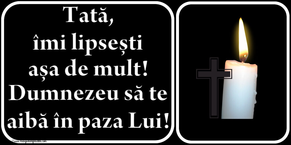 Comemorare Tată, îmi lipsești așa de mult! Dumnezeu să te aibă în paza Lui!