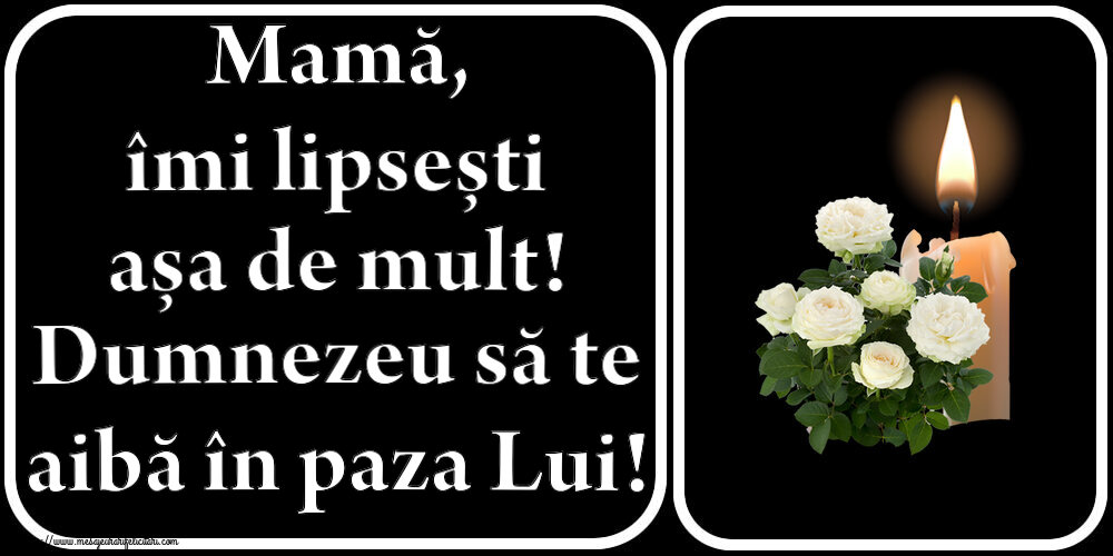 Mamă, îmi lipsești așa de mult! Dumnezeu să te aibă în paza Lui!