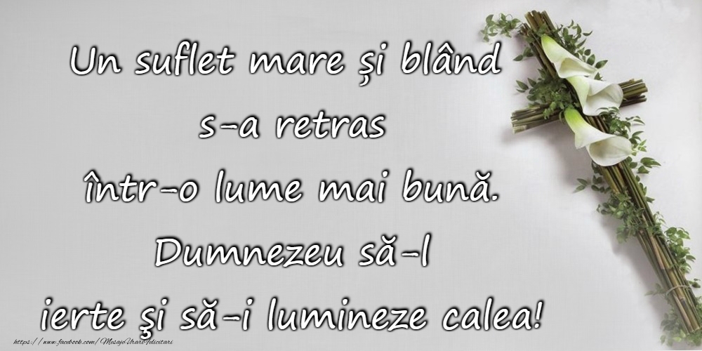 Sincere condoleanțe!