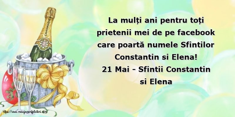 Sfintii Constantin si Elena 21 Mai - 21 Mai - Sfintii Constantin si Elena
