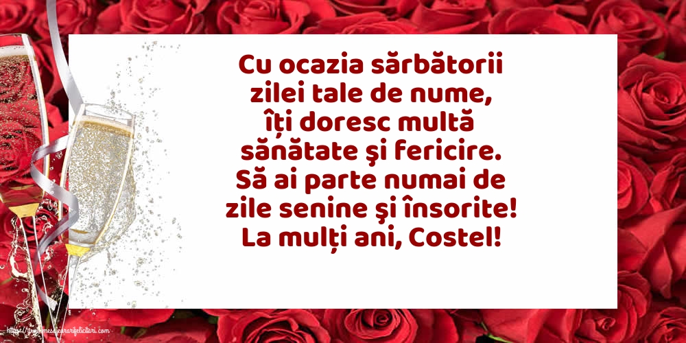 Felicitari de Sfintii Constantin si Elena cu mesaje - La mulți ani, Costel!