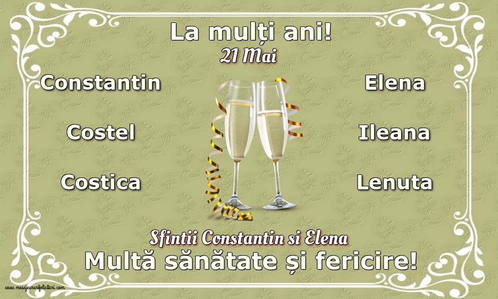 Sfintii Constantin si Elena 21 Mai - Sfintii Constantin si Elena