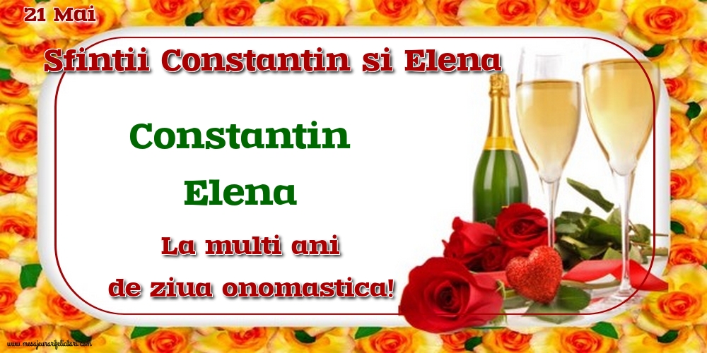 Sfintii Constantin si Elena 21 Mai - Sfintii Constantin si Elena