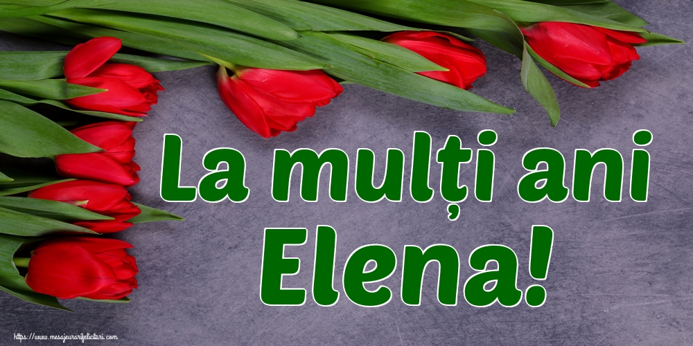 La mulți ani Elena!