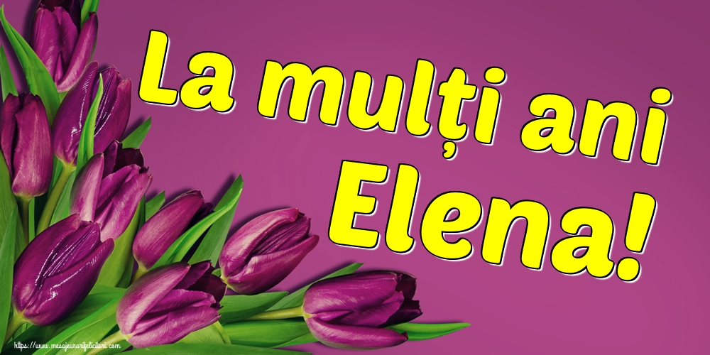 La mulți ani Elena!