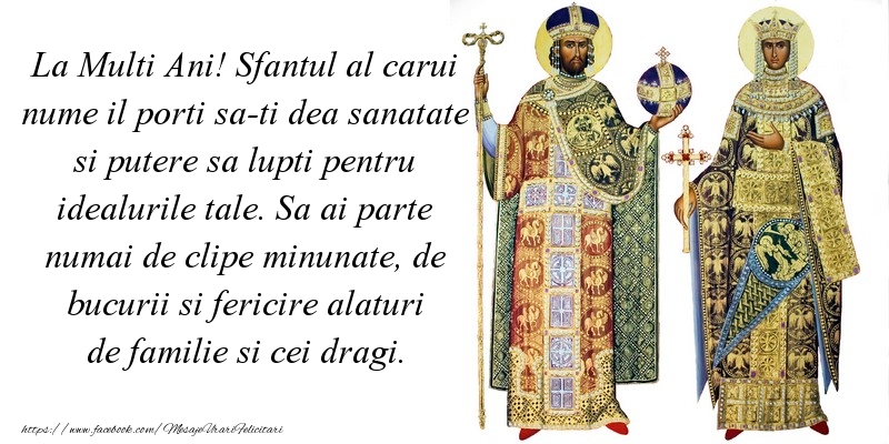 La Multi Ani! Sfantul al carui nume il porti sa-ti dea sanatate