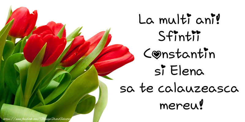 La multi ani! Sfintii Constantin si Elena sa te calauzeasca mereu