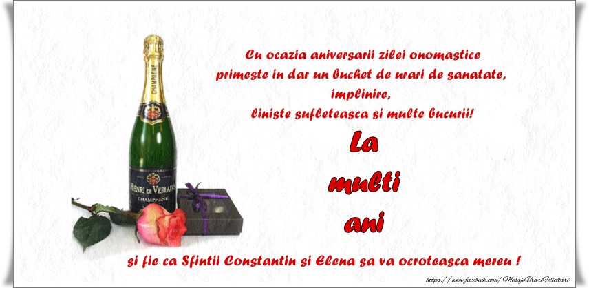 Cu ocazia aniversarii zilei onomastice La multi ani!