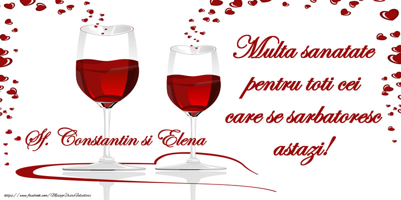 Multa sanatate pentru toti cei care se sarbatoresc astazi!