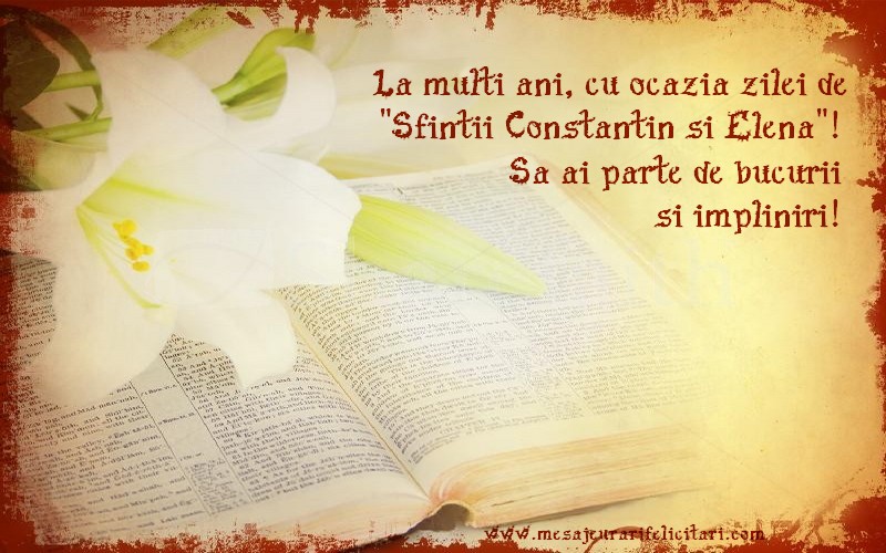 La multi ani, cu ocazia zilei de 