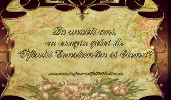 La multi ani, cu ocazia zilei de  