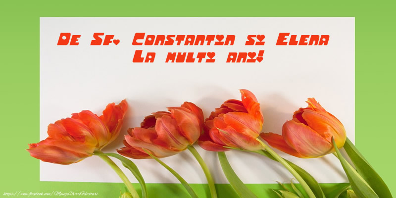 Felicitari de Sfintii Constantin si Elena - De Sf. Constantin si Elena La multi ani! - mesajeurarifelicitari.com