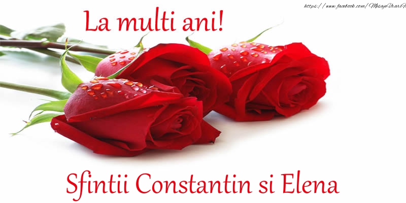 La multi ani! Sfintii Constantin si Elena