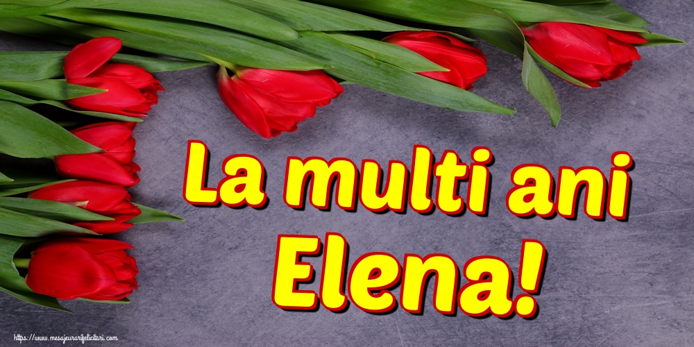 La multi ani Elena!
