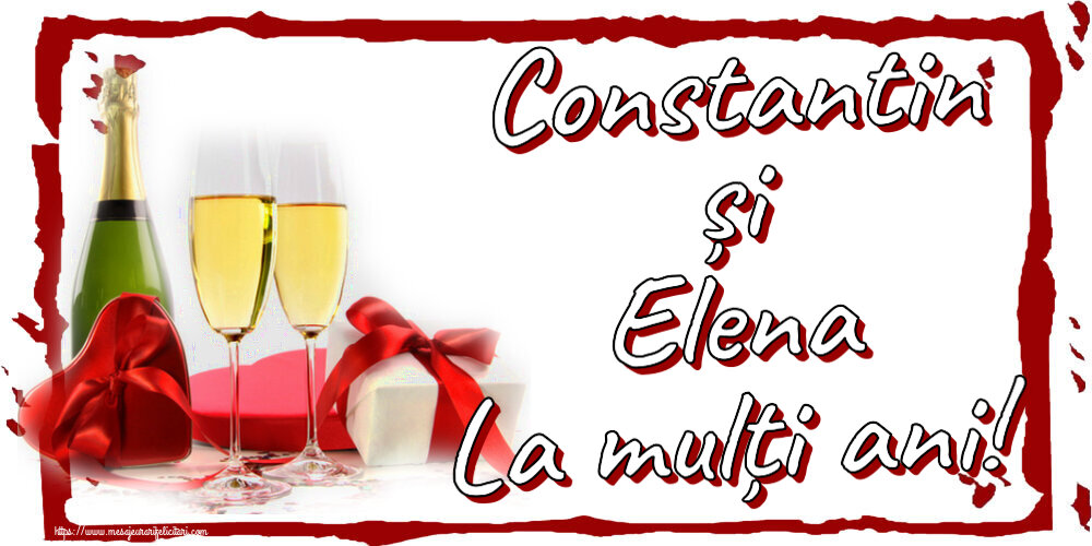 Sfintii Constantin si Elena Constantin și Elena La mulți ani! ~ șampanie și cadouri