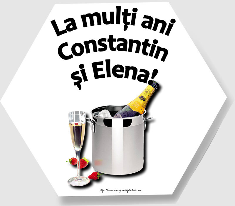 La mulți ani Constantin și Elena! ~ șampanie în frapieră și căpșuni