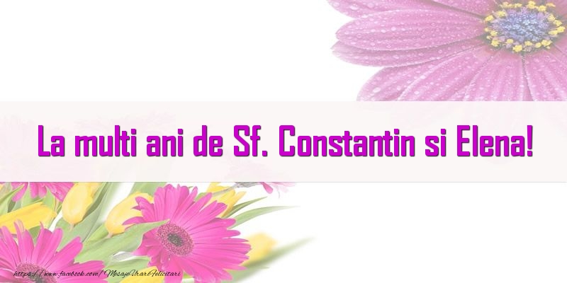 Felicitari de Sfintii Constantin si Elena - La multi ani de Sf. Constantin si Elena! - mesajeurarifelicitari.com