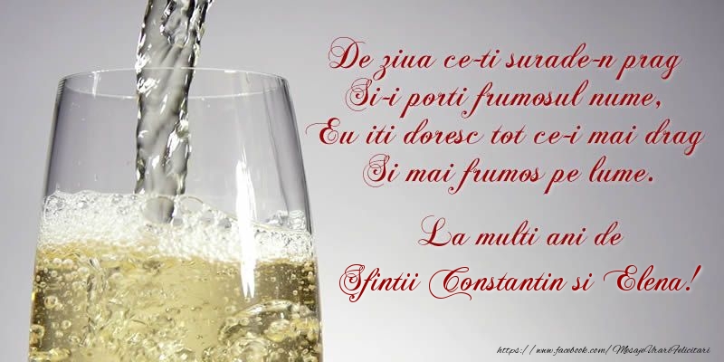 Pozie de Sfintii Constantin si Elena!