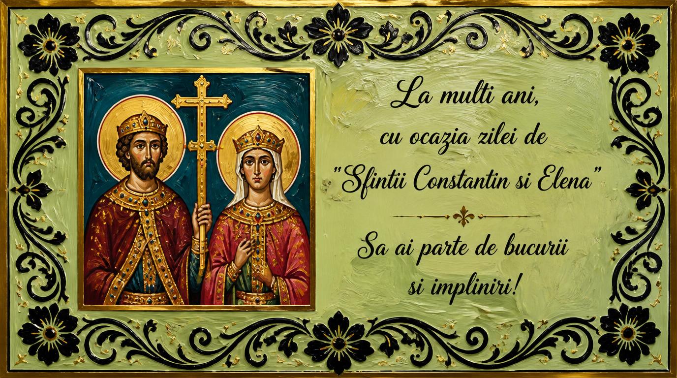 21 Mai Sfinții Constantin și Elena La multi ani!
