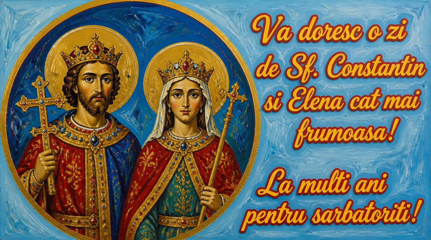 21 Mai Sfinții Constantin și Elena La multi ani!