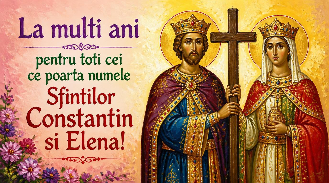 21 Mai Sfinții Constantin și Elena La multi ani!