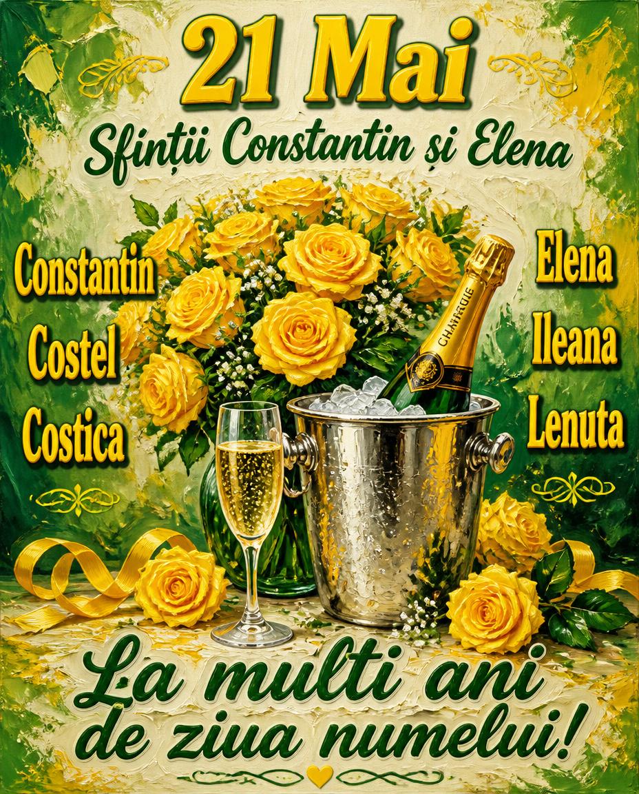 21 Mai Sfinții Constantin și Elena La multi ani!