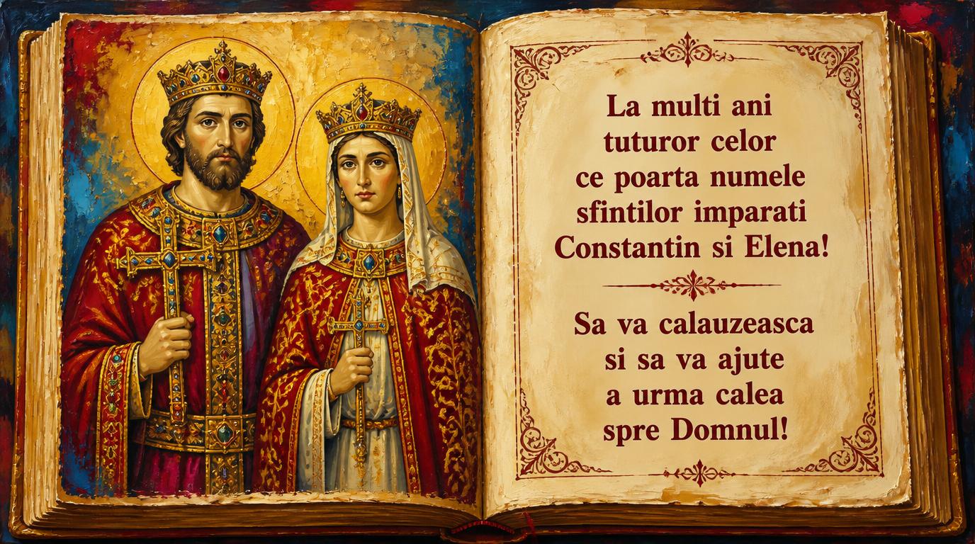 Sfintii Constantin si Elena 21 Mai Sfinții Constantin și Elena La multi ani!