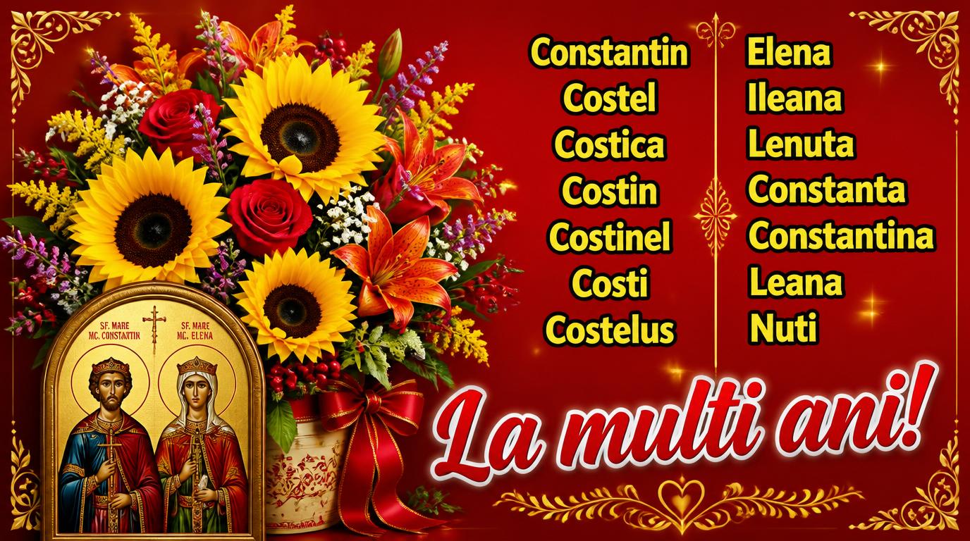 21 Mai Sfinții Constantin și Elena La multi ani!