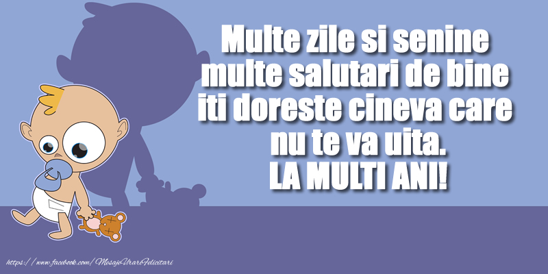Multe zile si senine  multe salutari de bine iti doreste cineva care nu te va uita. LA MULTI ANI!