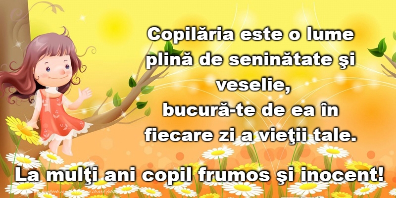 La multi ani pentru fetite si baieti