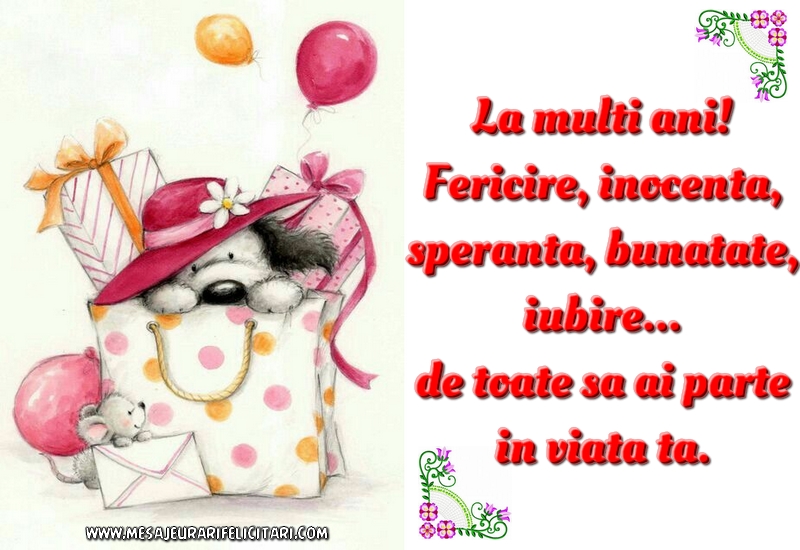 Felicitari pentru copii - La multi ani! - mesajeurarifelicitari.com