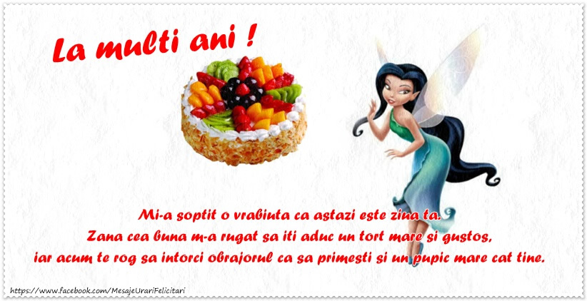 Felicitare pentru fetite: La multi ani!