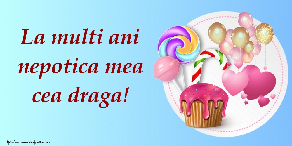 La multi ani nepotica mea cea draga!