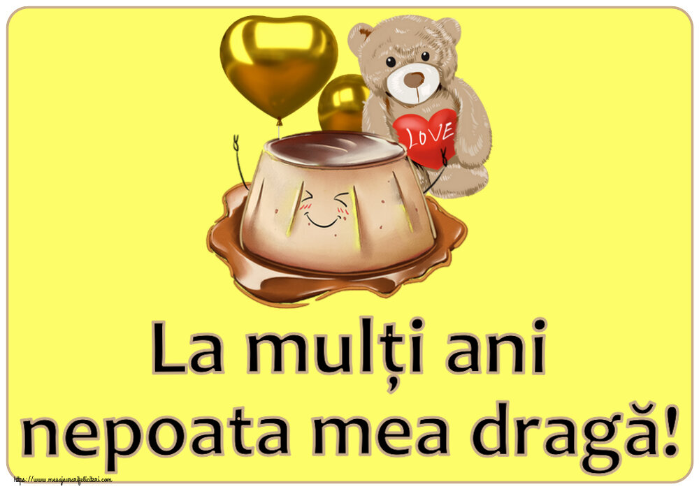 La mulți ani nepoata mea dragă! ~ Love cake