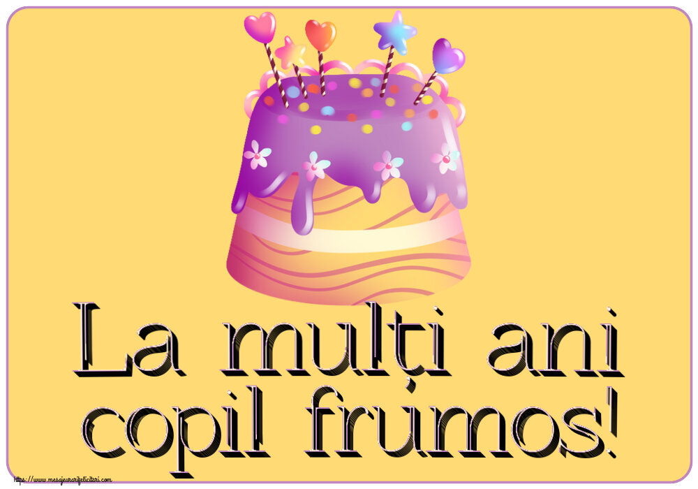 Felicitari pentru copii - La mulți ani copil frumos! ~ candy tort - mesajeurarifelicitari.com