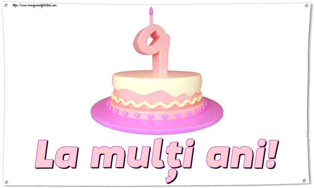 Copii La mulți ani! ~ Tort 9 ani